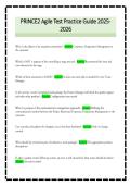 PRINCE2 Agile Test Practice Guide 2025-&NewLine;2026