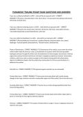 PARAMEDIC TRAUMA FISDAP EXAM QUESTIONS AND ANSWERS&period;