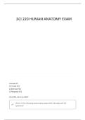ANATOMY SCI220 FINAL EXAM 