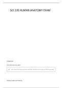 ANATOMY WEEK 1- SCI 220 QUESTIONS &vert; VERIFIED SOLUTIONS 
