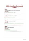 WOCN Wound Exam Questions and Answers