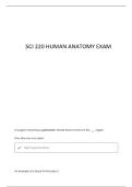 SCI220 ANATOMY &lpar;WEEK 1&rpar; QUESTIONS &vert; VERIFIED ANSWERS 