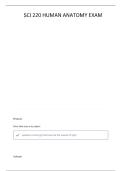 SCI 220 - EXAM -1 REVIEW QUESTIONS &vert; VERIFIED ANSWERS UPDATED