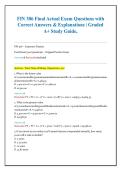 FIN 306 Final Exam &ndash; 300 Practice Questions with Answers & Rationales &vert; Corporate Finance Study Guide