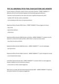 PSYC 341 ABNORMAL PSYCH FINAL EXAM QUESTIONS AND ANSWERS&period;