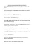 PSYC 2314 FINAL EXAM QUESTIONS AND ANSWERS