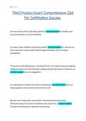 TRAQ Practice Exam&vert; Comprehensive Q&A For Certification Success
