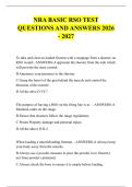 NRA BASIC RSO TEST &NewLine;QUESTIONS AND ANSWERS 2026 - 2027