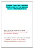 JURI 2990 Exam 3 Final Exam 2026&colon; &NewLine;Complete Exam Prep with Questions&comma; &NewLine;Answers & Detailed Explanations
