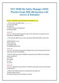 NYC DOB Site Safety Manager &lpar;SSM&rpar; Exam &ndash; 200 Practice Questions with Answers & Rationales &vert; Chapter 33&comma; Local Law 196