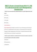 NR572 Exam 4 Actual Exam Style V1 &vert; NR &NewLine;572 Advanced Acute Care Management &vert; &NewLine;Chamberlain 