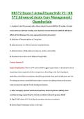 NR572 Exam 3 Actual Exam Style V3 &vert; NR 572 Advanced Acute Care Management &vert; Chamberlain