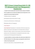 NR572 Exam 4 Actual Exam Style V3 &vert; NR &NewLine;572 Advanced Acute Care Management &vert; &NewLine;Chamberlain