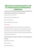 NR572 Exam 4 V1&comma; V2 & V3 &vert; NR 572 Exam 1 Advanced Acute Care Management &vert; Chamberlain &vert; Complete Exam Bundle with Detailed Verified Answers