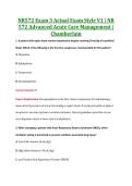 NR572 Exam 3 V1&comma; V2   &vert; NR 572 Exam 1 Advanced Acute Care Management &vert; Chamberlain &vert; Complete Exam Bundle with Detailed Verified Answers