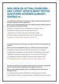 WGU D659 OA ACTUAL EXAM 2026- 2027 LATEST UPDATE MOST TESTED QUESTIONS COVERED ALREADY GRADED A&plus; 