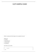 CLFP SAMPLE EXAM - FUNDING&comma; CUSTOMER SERVICE AND OPERATIONS &lpar;44 QUESTIONS&rpar; & ANSWERS&vert;&vert; LATEST UPDATE  SAMPLE EXAM - FUNDING&comma; CUSTOMER SERVICE AND OPERATIONS &lpar;44 QUESTIONS&rpar; & ANSWERS&vert;&vert; LATEST UPDATE 