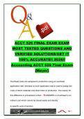 ACCT 526 Final Exam Questions and Answers 2026 &vert; 70&plus; Verified Practice Questions &vert; Cost Accounting&comma; Budgeting&comma; CVP & Cash Flow Analysis &vert; Accounting ACCT 526 Final Exam &lbrace;Meyer&rcub;
