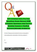 U&period;S&period; Army CCC Common Core Pre-Test Questions and Answers 2026 &vert; 100&plus; Verified Practice Questions &vert; ADP 6-22&comma; Mission Command&comma; MDMP & Unified Land Operations &vert; Captains Career Course &lpar;CCC&rpar; Common Core Exam