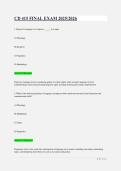 CD 415 FINAL EXAM 2025&sol;2026 LATEST UPDATE &vert; CD 415 ACTUAL QUESTIONS AND CORRECT ANSWERS &lpar;VERIFIED SOLUTIONS&rpar; ALREADY GRADED A&plus;