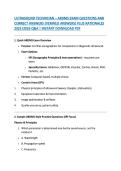 ULTRASOUND TECHNICIAN &ndash; ARDMS EXAM QUESTIONS AND &NewLine;CORRECT ANSWERS &lpar;VERIFIED ANSWERS&rpar; PLUS RATIONALES &NewLine;2025&vert;2026 Q&A &vert; INSTANT DOWNLOAD PDF 