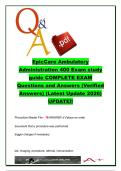EpicCare Ambulatory Administration 400 Exam Questions and Answers 2026 &vert; 250&plus; Verified Practice Questions &vert; Epic Order Transmittal&comma; Health Maintenance&comma; Results Routing & Ambulatory Configuration