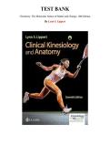 Test Bank for Clinical Kinesiology and Anatomy Seventh Edition &lpar;Lippert&comma; 2022&rpar;&comma; Chapter 1-21 &vert; All Chapters