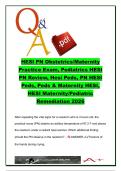 HESI PN Obstetrics&sol;Maternity & Pediatrics Practice Exam 2026 &vert; Comprehensive HESI PN Review Questions and Answers for Maternal-Newborn&comma; Pediatric Nursing&comma; Developmental Milestones & NCLEX-PN