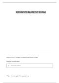 FISDAP ENTRANCE EXAM REVIEW QUESTIONS AND CORRECT ANSWERS