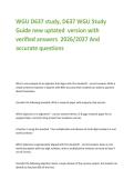 WGU D637 study&comma; D637 WGU Study Guide new uptated  version with verified answers  2026&sol;2027 And accurate questions                            