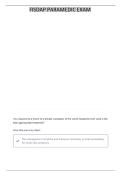 MEDICAL PARAMEDIC FISDAP EXAM QUESTIONS AND CORRECT ANSWERS