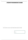 FISDAP PARAMEDIC FINAL LATEST EXAM 2024-2025 PARAMEDIC FISDAP FINAL EXAM UPDATED 2026&sol;2027 QUESTIONS AND CORRECT ANSWERS