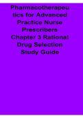Pharmacotherapeutics for Advanced Practice Nurse Prescribers Chapter 3 Rational Drug Selection Study Guide 2025&sol; 2026 Complete Advanced Nursing Pharmacology Preparation Material