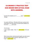CA BRANCH 3 PRACTICE TEST 2026 BRAND NEW ACTUAL EXAM WITH ANSWERS