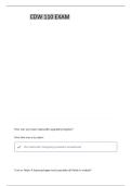 CDW 110V CABOODLE DATA MODEL FUNDAMENTALS EXAM 
