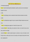 AP Psychology Module 3 Questions & Answers 2025&sol;2026 &vert; Biological Bases of Behavior Study Guide &vert; Verified A&plus;&NewLine;