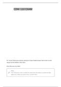 CABOODLE- CDW110V DATA MODEL FUNDAMENTALS EXAM 