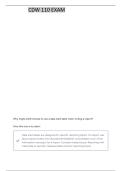 CDW110V CABOODLE DATA MODEL FUNDAMENTALS QUESTIONS WITH DETAILED VERIFIED ANSWERS 