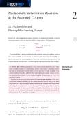 Nucleophilic Substitution Reactions at Saturated Carbon &vert; Advanced Organic Chemistry Study Guide &lpar;2002&rpar; &vert; Complete Test Bank &plus; Rationales