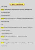 AP Psychology Complete Exam Prep Bundle 2025&sol;2026 &vert; Modules 1&comma;3 & 5 Final exam Study Guide &vert; Questions & Answers &vert; Verified A&plus;