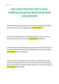 NHA CCMA PRACTICE TEST 5 2026-&NewLine;COMPLETE EXAM SET WITH QUESTIONS&NewLine;AND ANSWERS