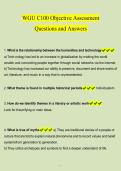 WGU C100 Objective Assessment &NewLine;Questions and Answers 