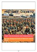 Decolonisation and Independence After World War 2 