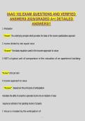 IAAO 102 Exam Questions & Answers 2026 NEW &vert; Property Appraisal Study Guide &vert; Assessment Standards & Valuation Review &vert; Verified A&plus;