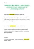 RASMUSSEN MDC III EXAM 1- WELL REVISED&NewLine;ASSESSMENT EXAM WITH PERFECTLY&NewLine;ANSWERED QUESTIONS