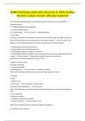 AORN FINAL ASSESSMENT QUESTIONS AND ANSWERS COMPLETE PERIOPERATIVE NURSING STUDY GUIDE