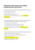 AORN PERIOP 101 FINAL ASSESSMENT QUESTIONS AND ANSWERS COMPLETE STUDY GUIDE