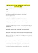 MP100 Cycle 3 Test Questions and Correct Answers 2026