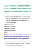 COMLEX-USA Level 1 Examination Questions &NewLine;With Correct Answers &lpar;Verified Answers&rpar; Plus &NewLine;Rationales 2026 Q&A &vert; Instant Download Pdf 