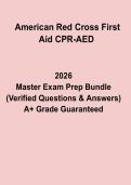 American Red Cross First Aid CPR-AED &ndash; Study Guide & Certification Prep 2026